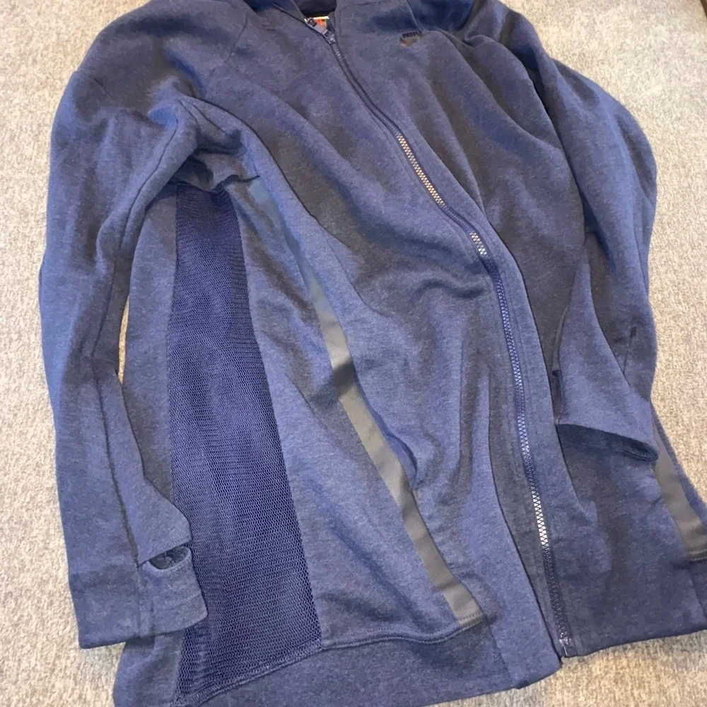 NIKE  Tech Fleece Mesh Cocoon Full Zip Hoodie Women's M Jacket Navy Blue 725844
